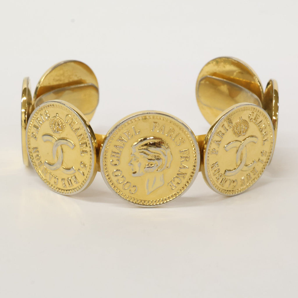 Coin Bracelet Metal Gold
