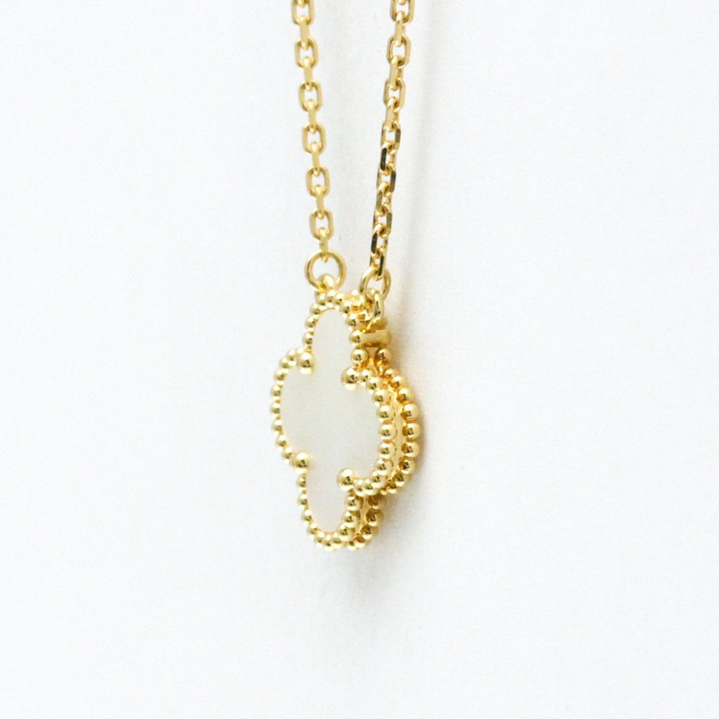 Vintage Alhambra Pendant Necklace 18K Yellow Gold