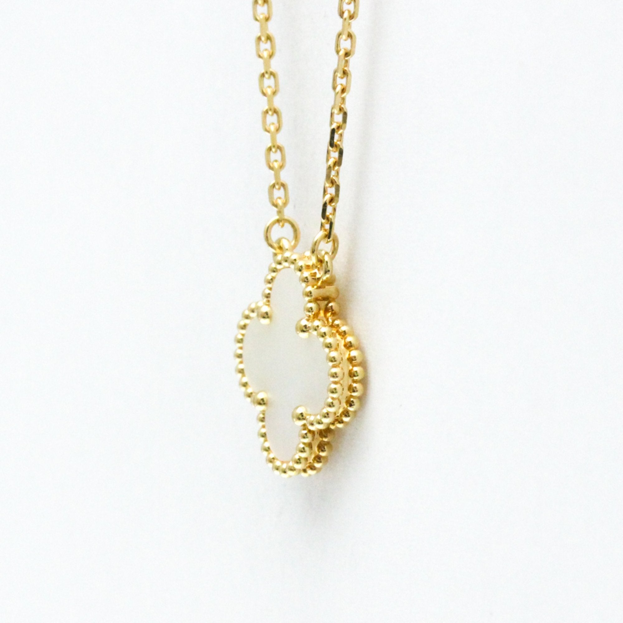 Vintage Alhambra Pendant Necklace 18K Yellow Gold