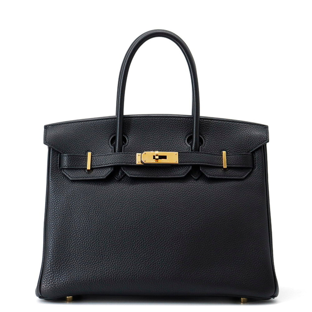 Birkin Handbag Black Togo with Gold Hardware 30