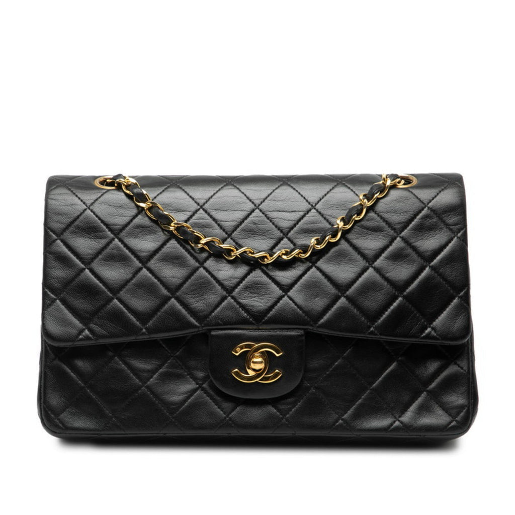 Vintage Classic Double Flap Bag Quilted Lambskin Medium