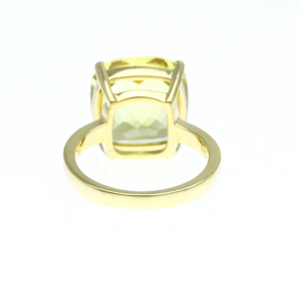 Sparkler Quartz Watch 18K Yellow Gold with Lemon Quartz 7.5