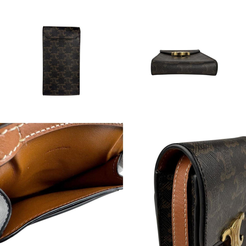 Triomphe East-West Shoulder Bag Triomphe Coated Canvas