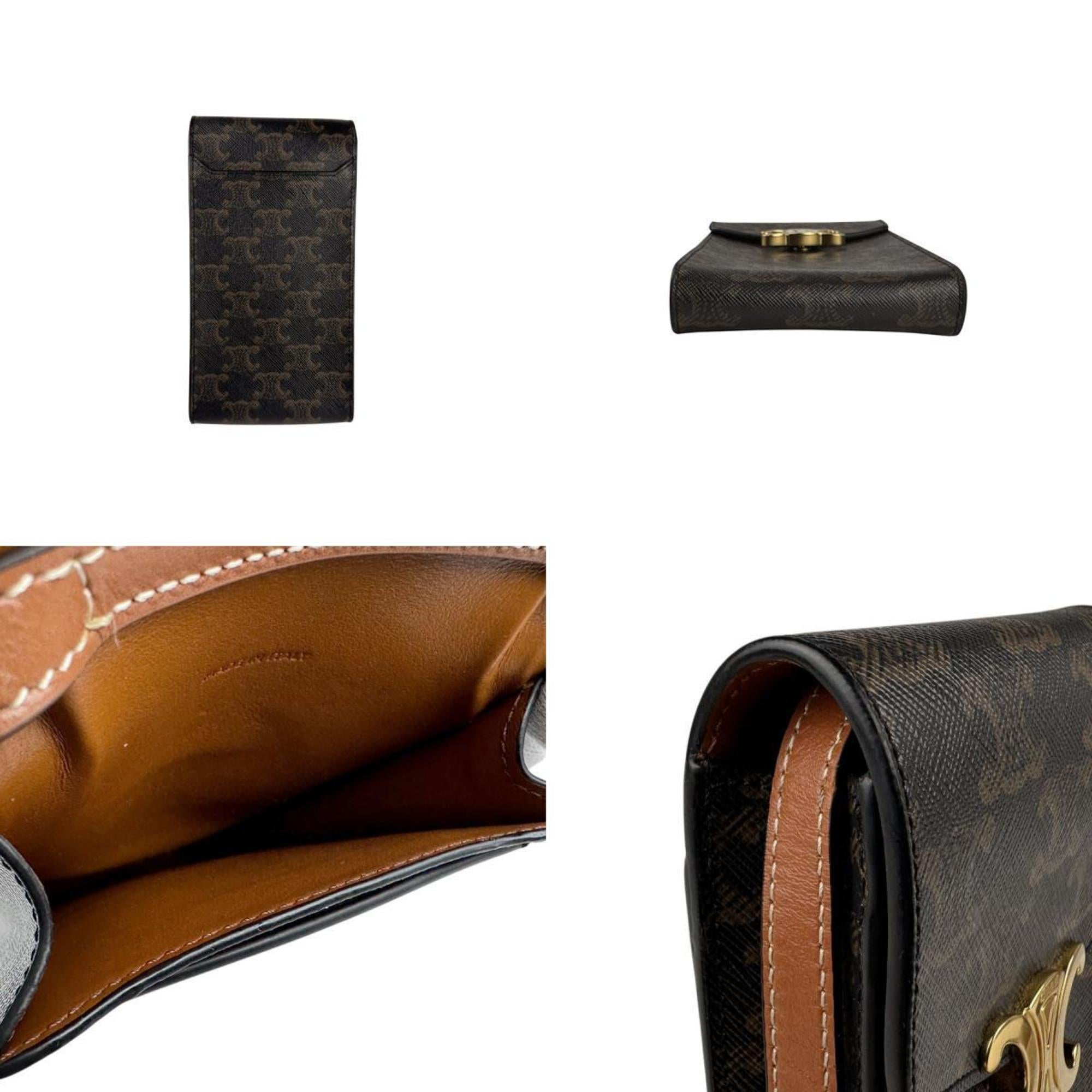 Triomphe East-West Shoulder Bag Triomphe Coated Canvas