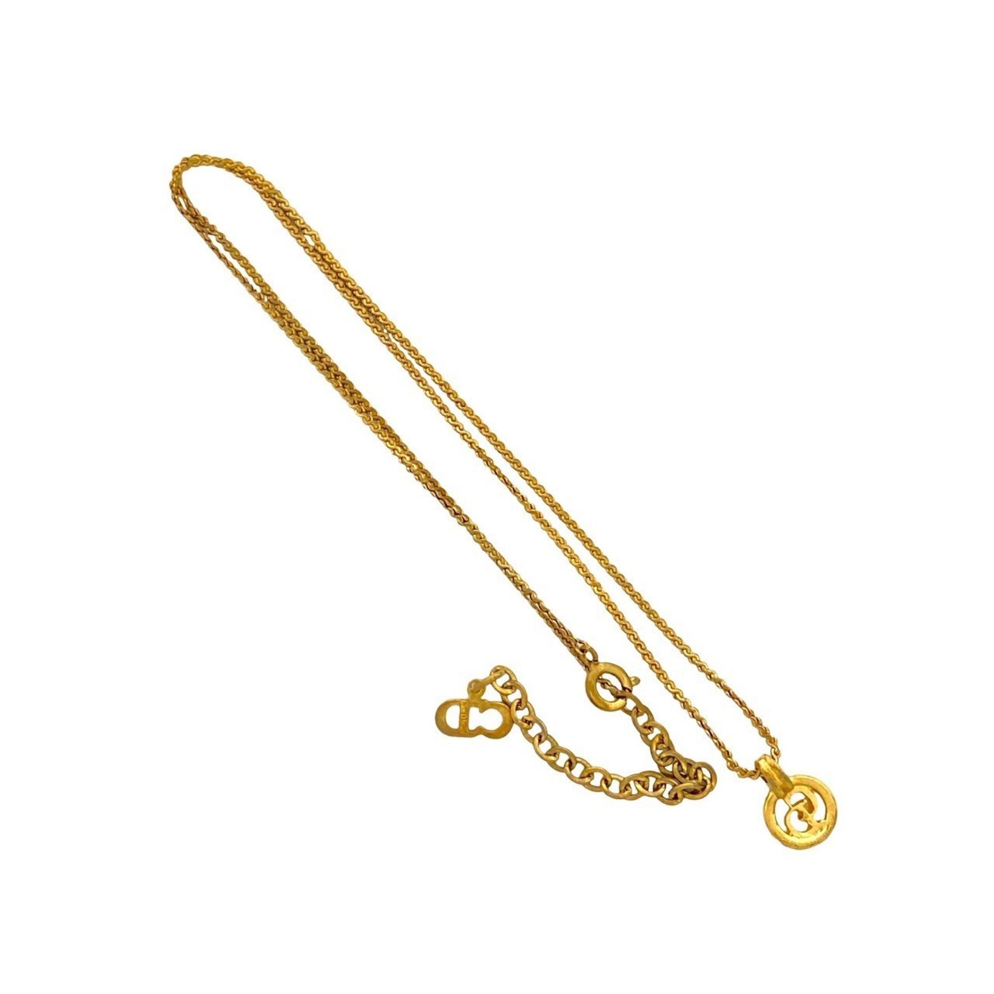 CD Pendant Necklace Gold