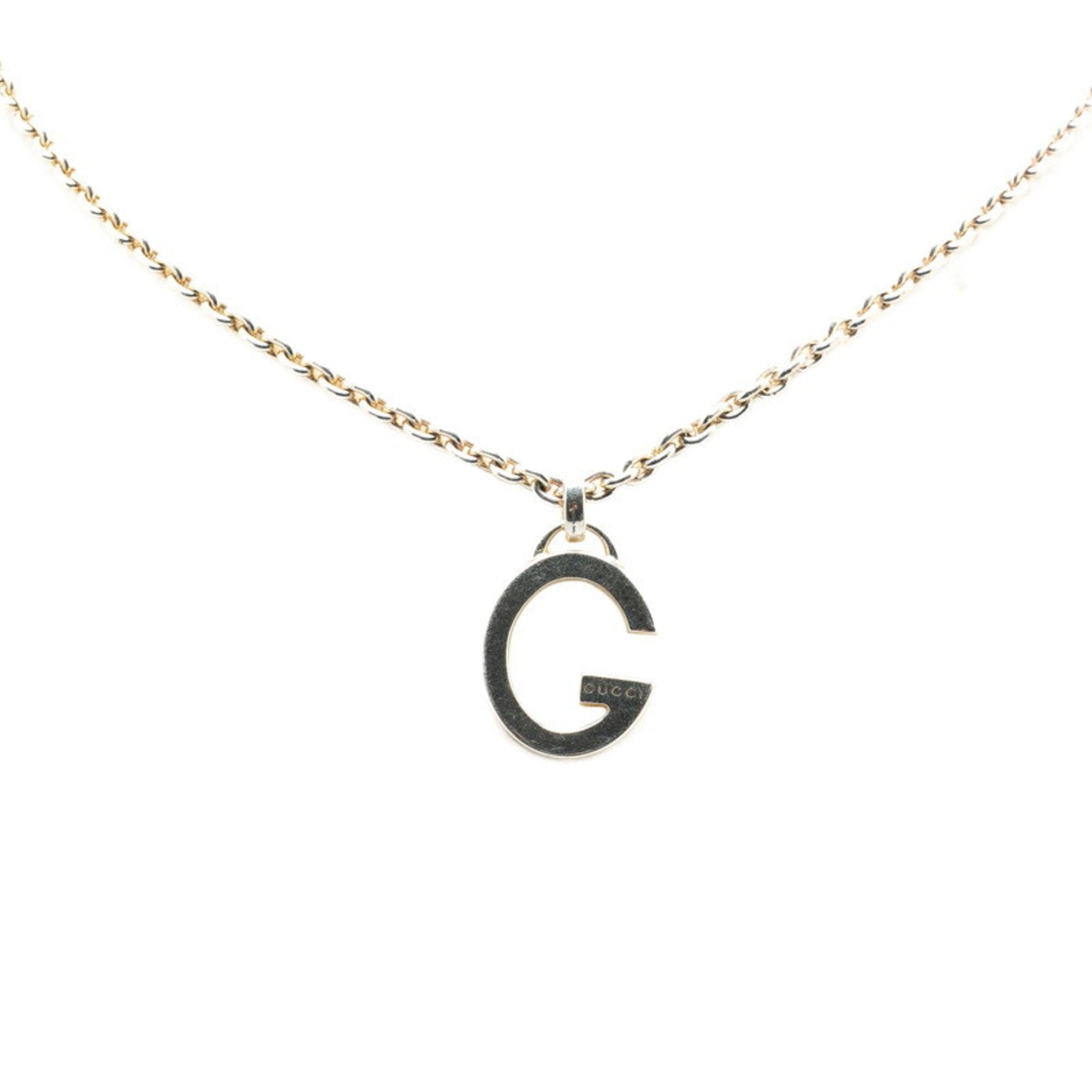 G Chain Pendant Necklace Sterling Silver