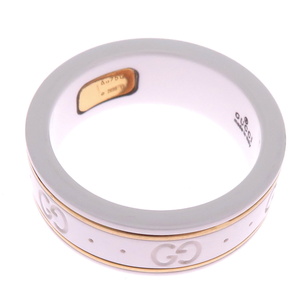 Icon Ring Ceramic and 18K Yellow Gold