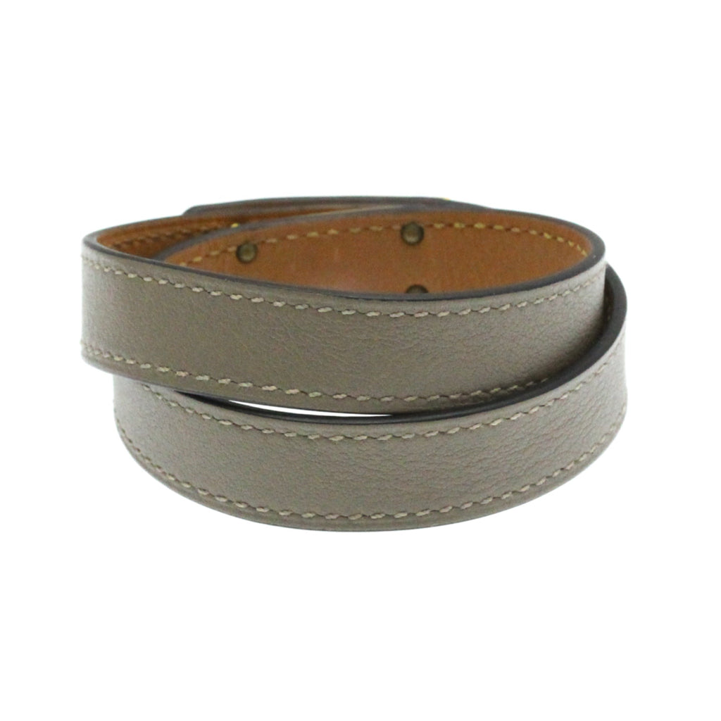 Kelly Bangle Gold and Leather Bracelet
