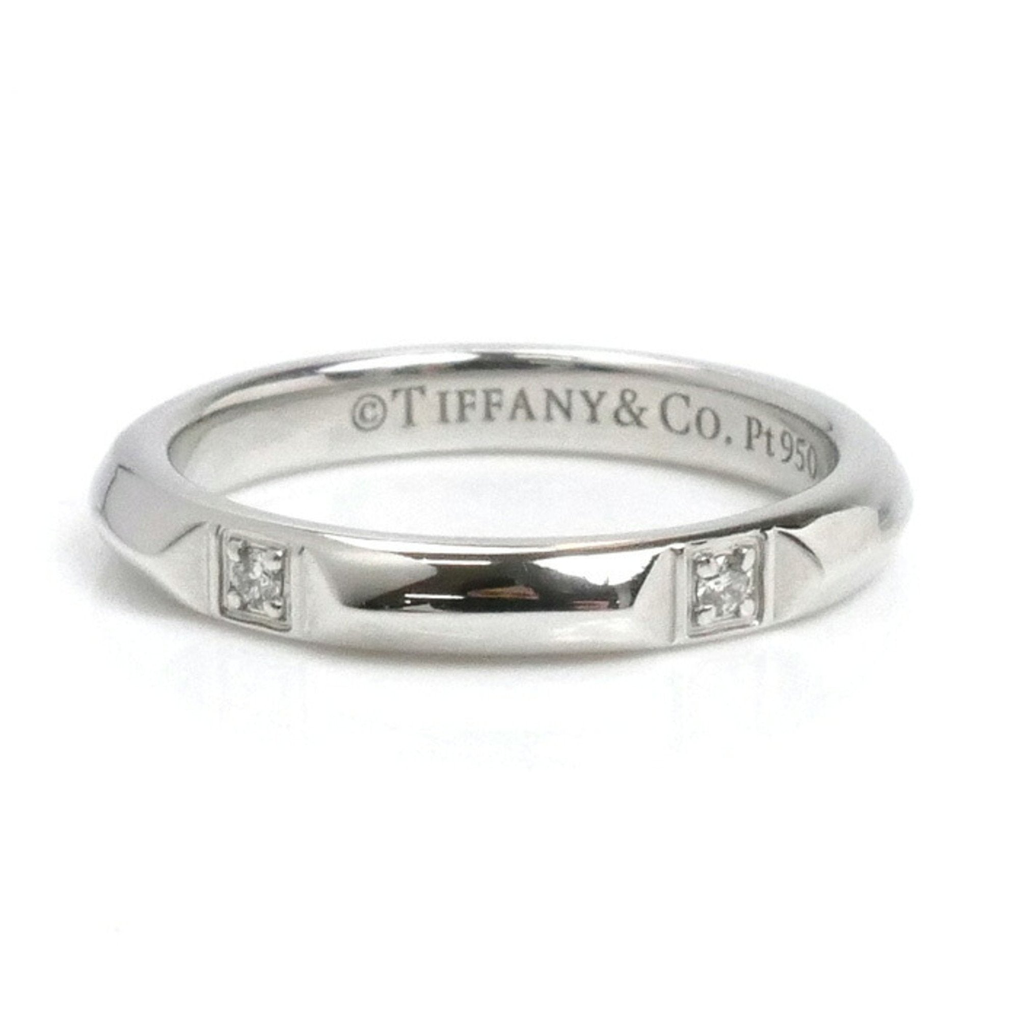 Band Ring Platinum with Diamond
