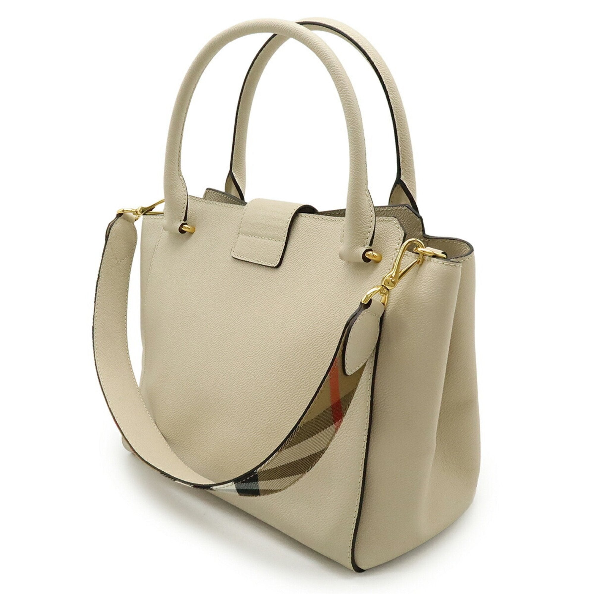 Buckle Tote Leather Medium