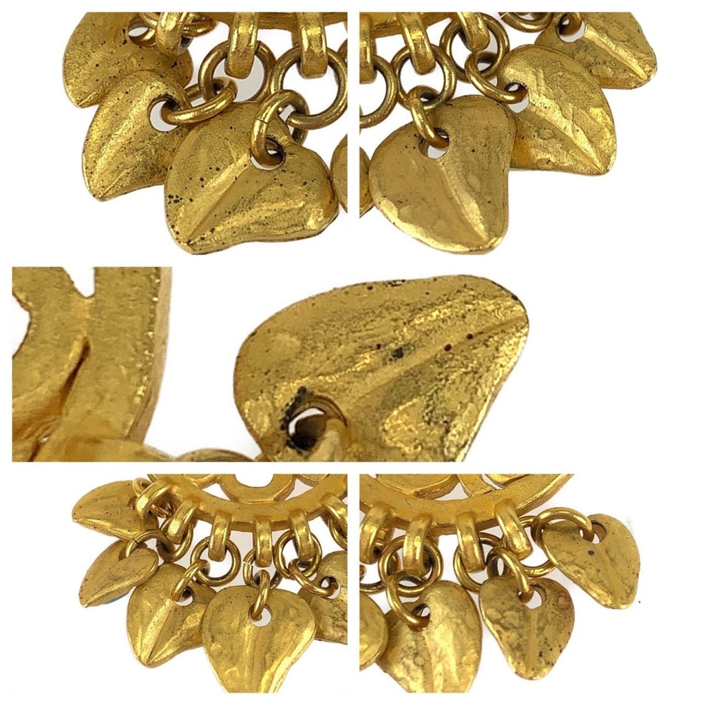 CC Logo Clip-On Earrings Gold-Tone Metal Gold-Tone Metal