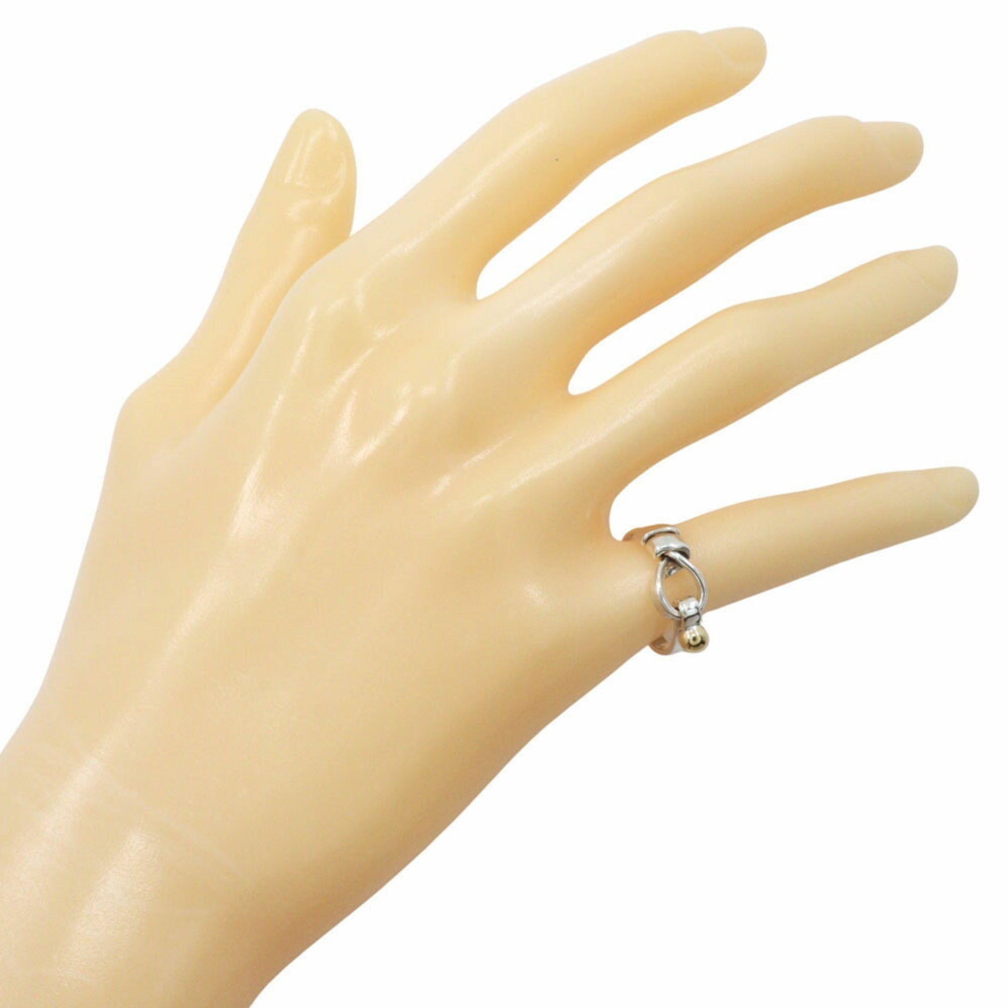Love Knot Ring 18K Yellow Gold and Sterling Silver