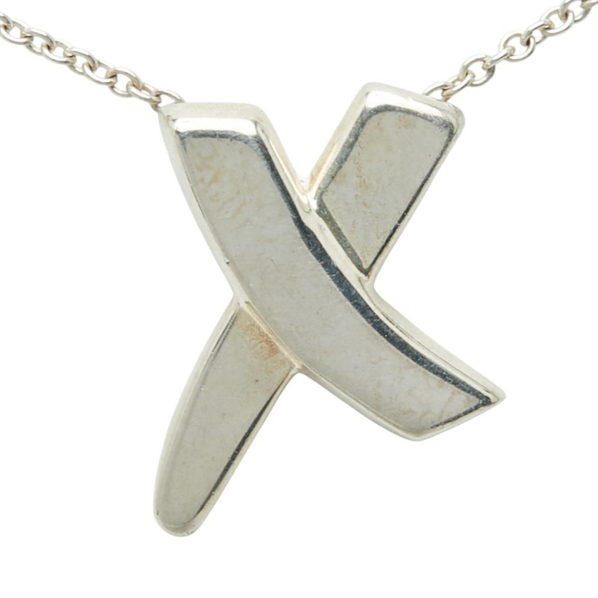 Kiss Pendant Necklace Sterling Silver