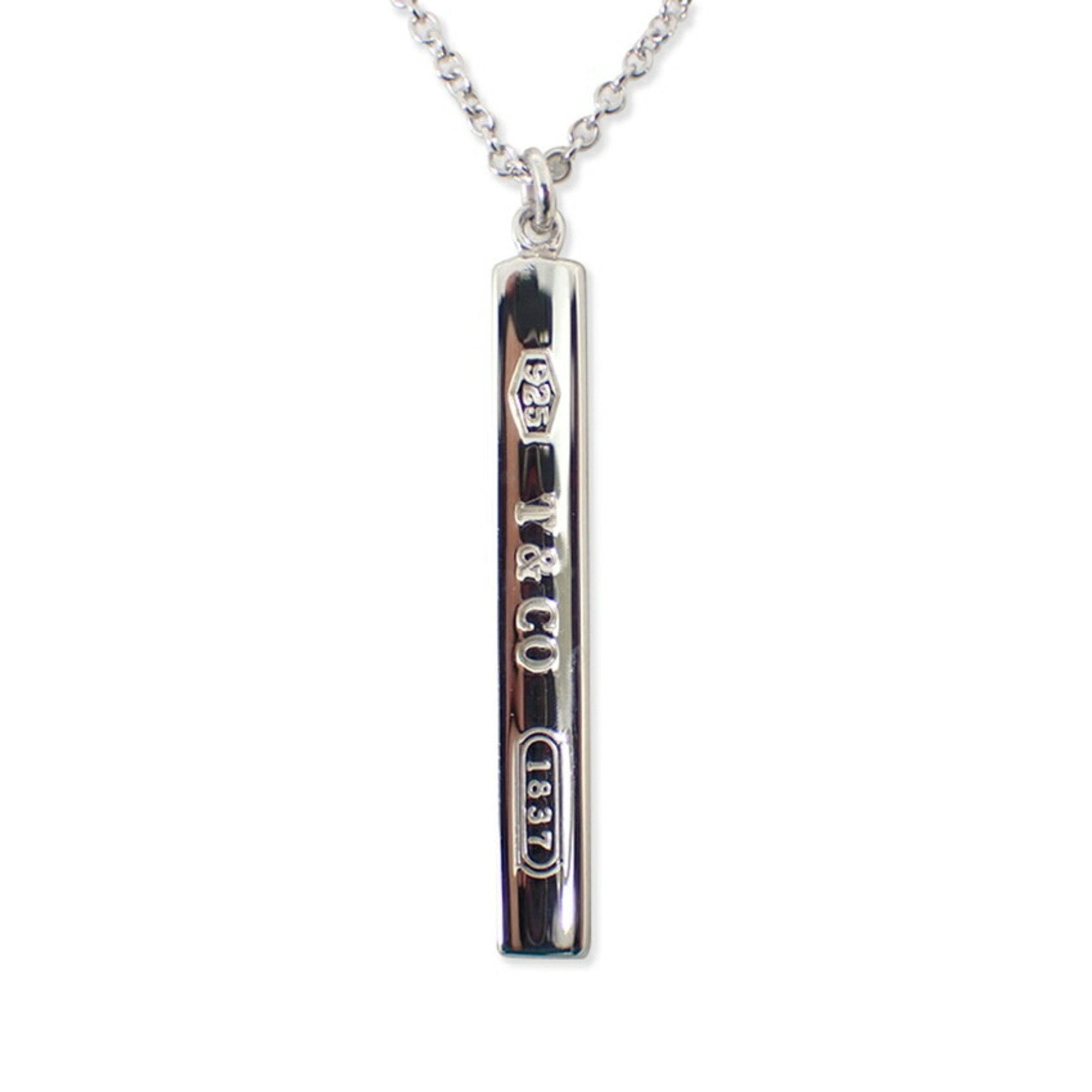 1837 Bar Pendant Necklace Sterling Silver
