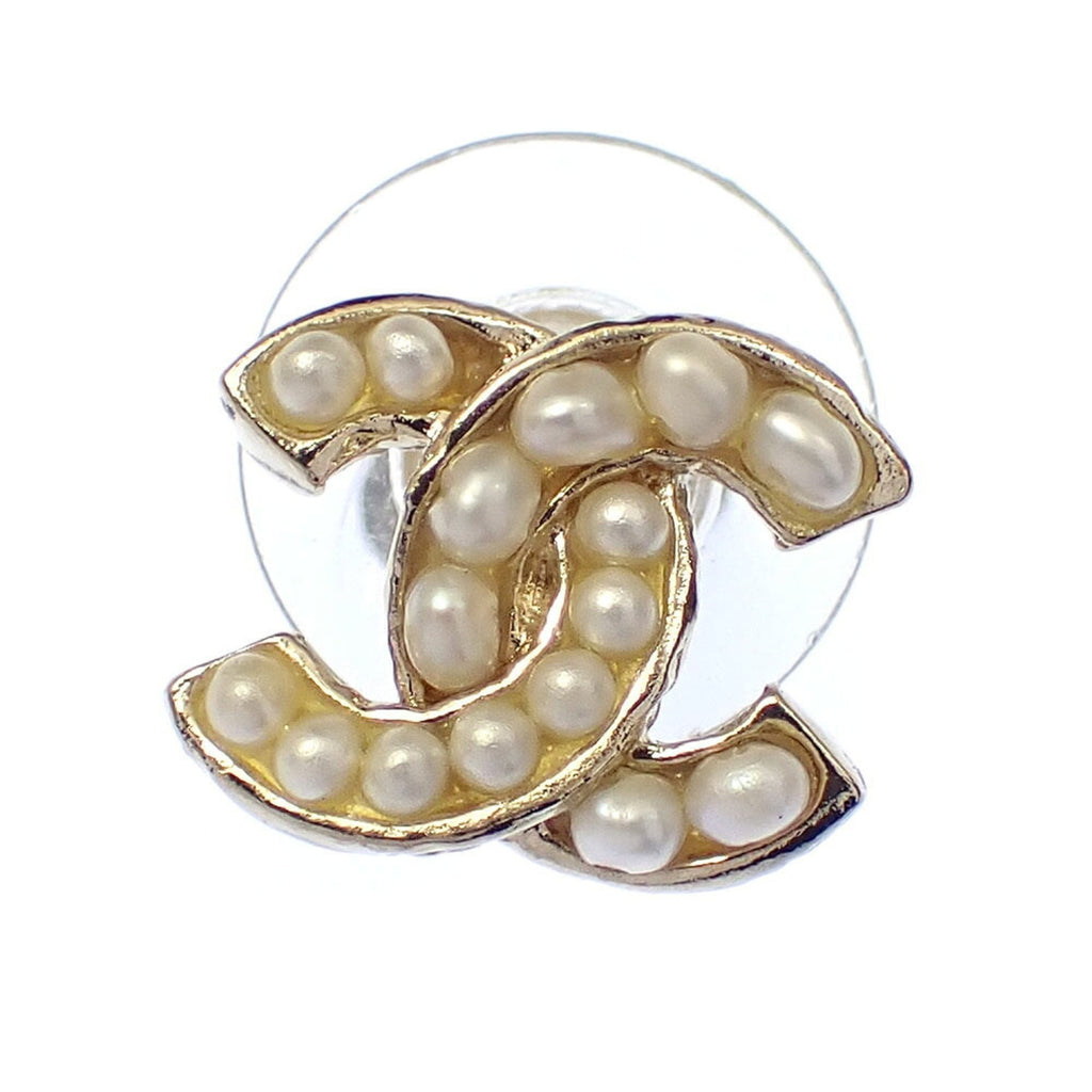 CC Logo Earrings Metal Gold-Tone Metal