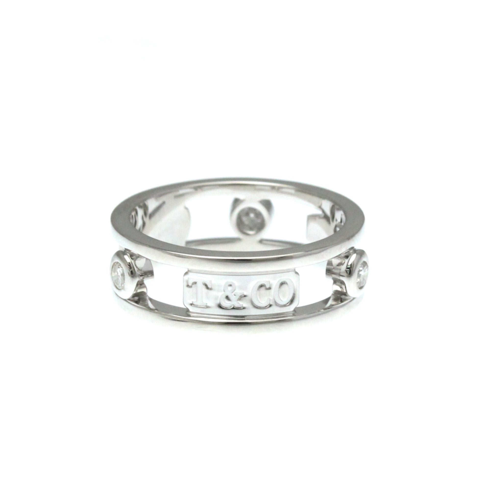 Band Ring 18K White Gold with Diamond