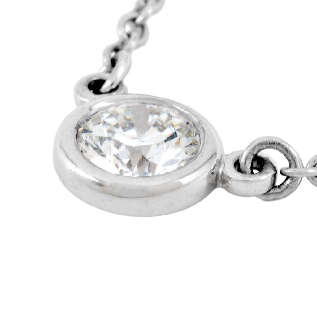 Elsa Peretti Diamonds By The Yard Pendant Necklace and Diamond 0.10-0.19CT