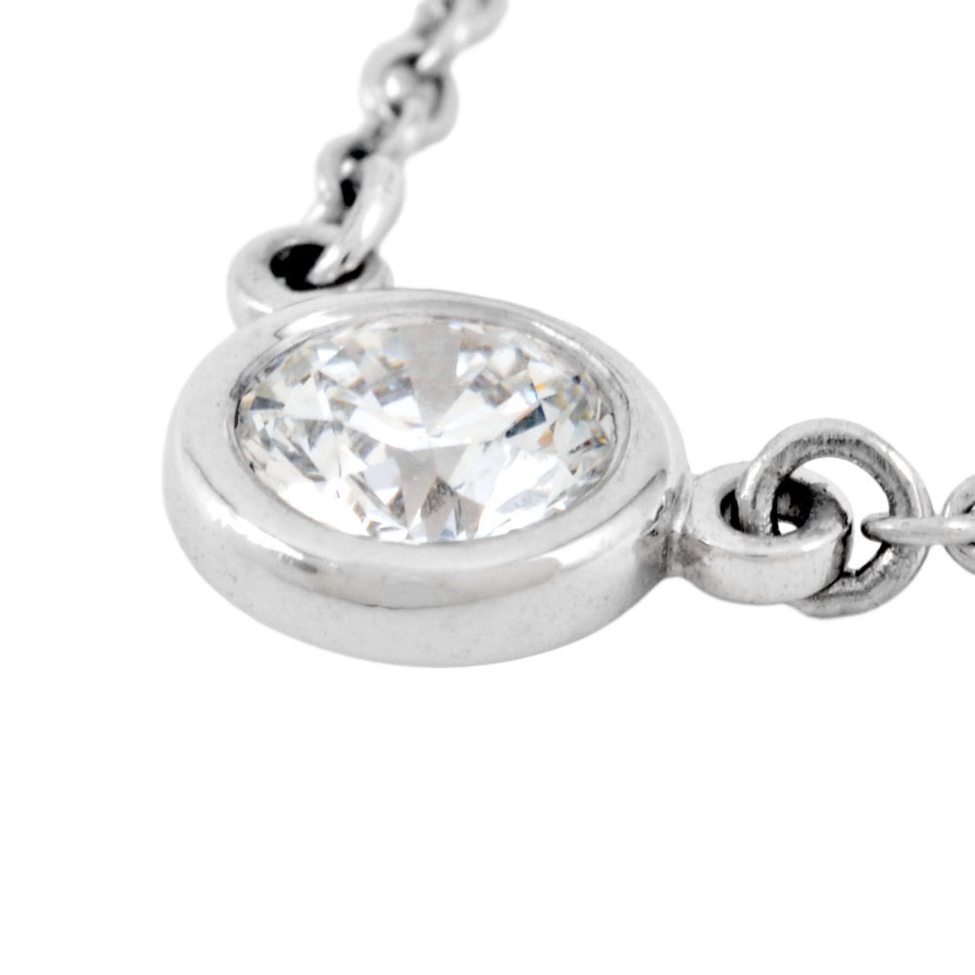 Elsa Peretti Diamonds By The Yard Pendant Necklace and Diamond 0.10-0.19CT