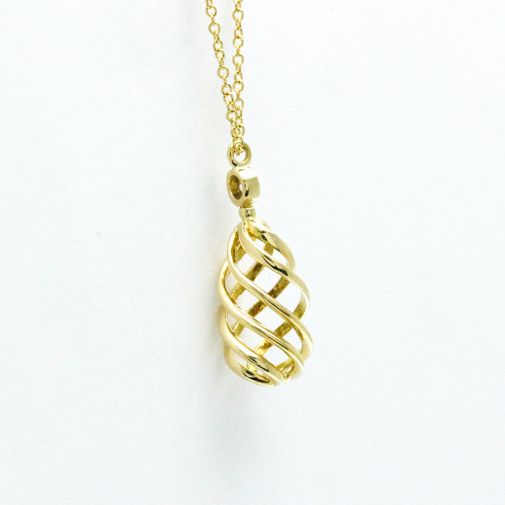 Luce Pendant Necklace 18K Yellow Gold Mini with Diamond
