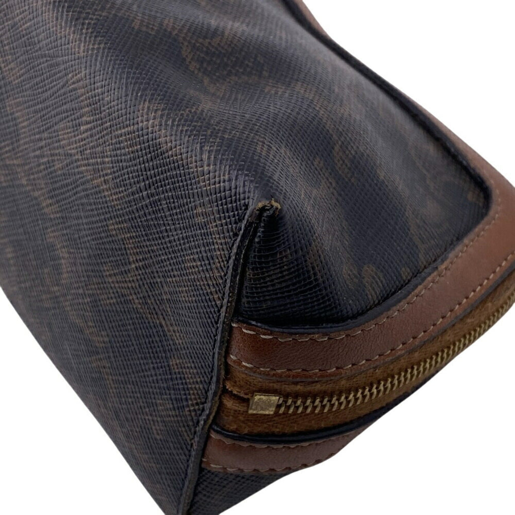 Zip Around Chain Clutch Triomphe Coated Canvas