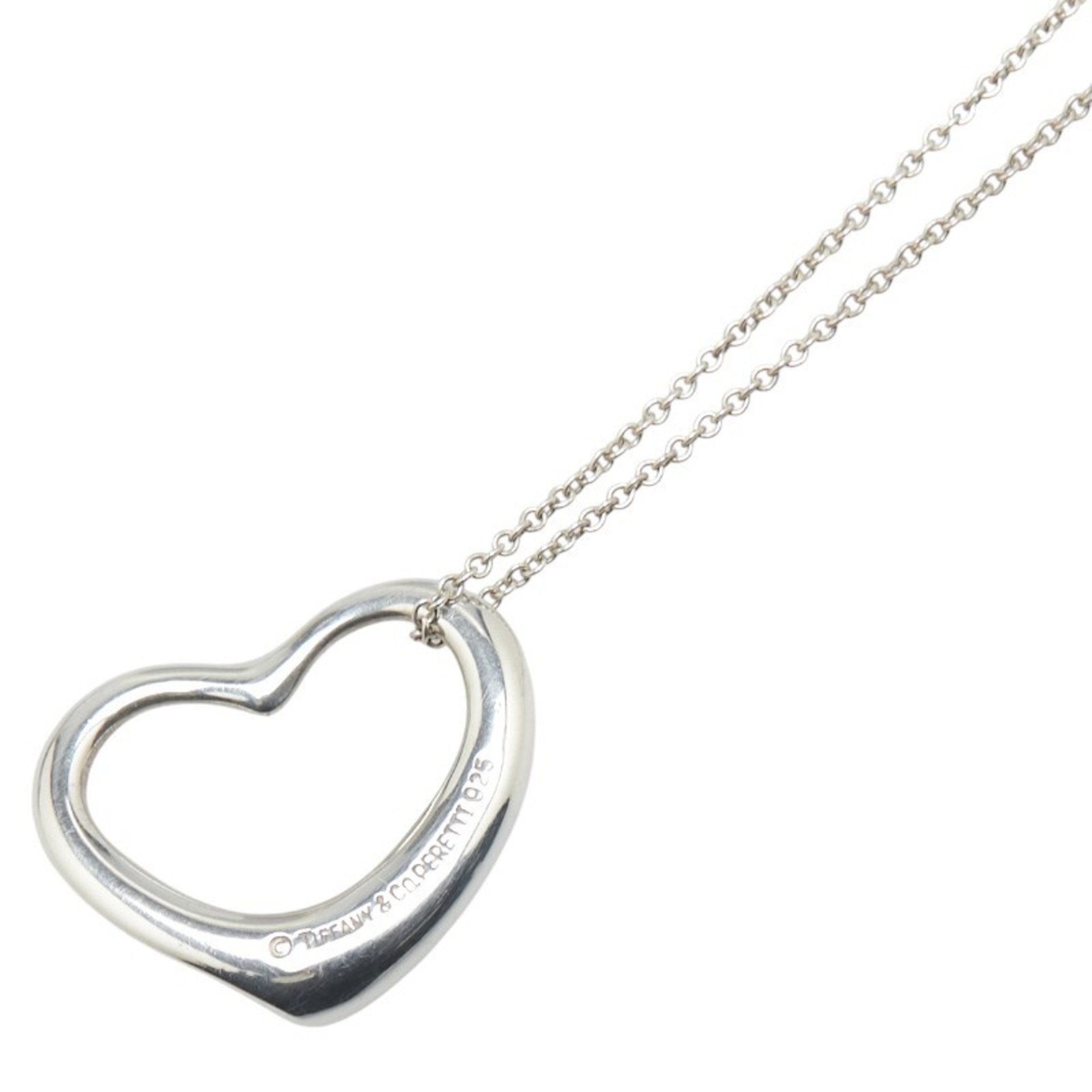 Heart Pendant Necklace Sterling Silver