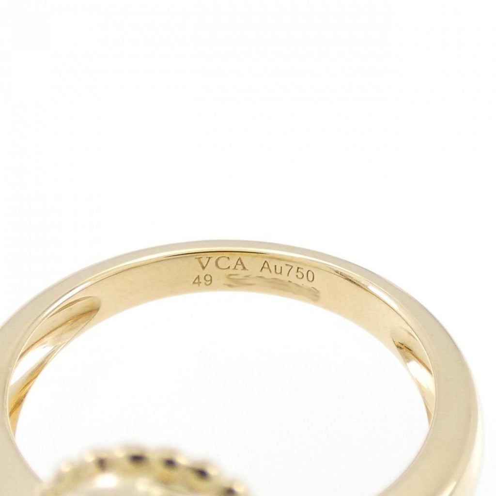 Vintage Alhambra Ring 18K Yellow Gold and Onyx