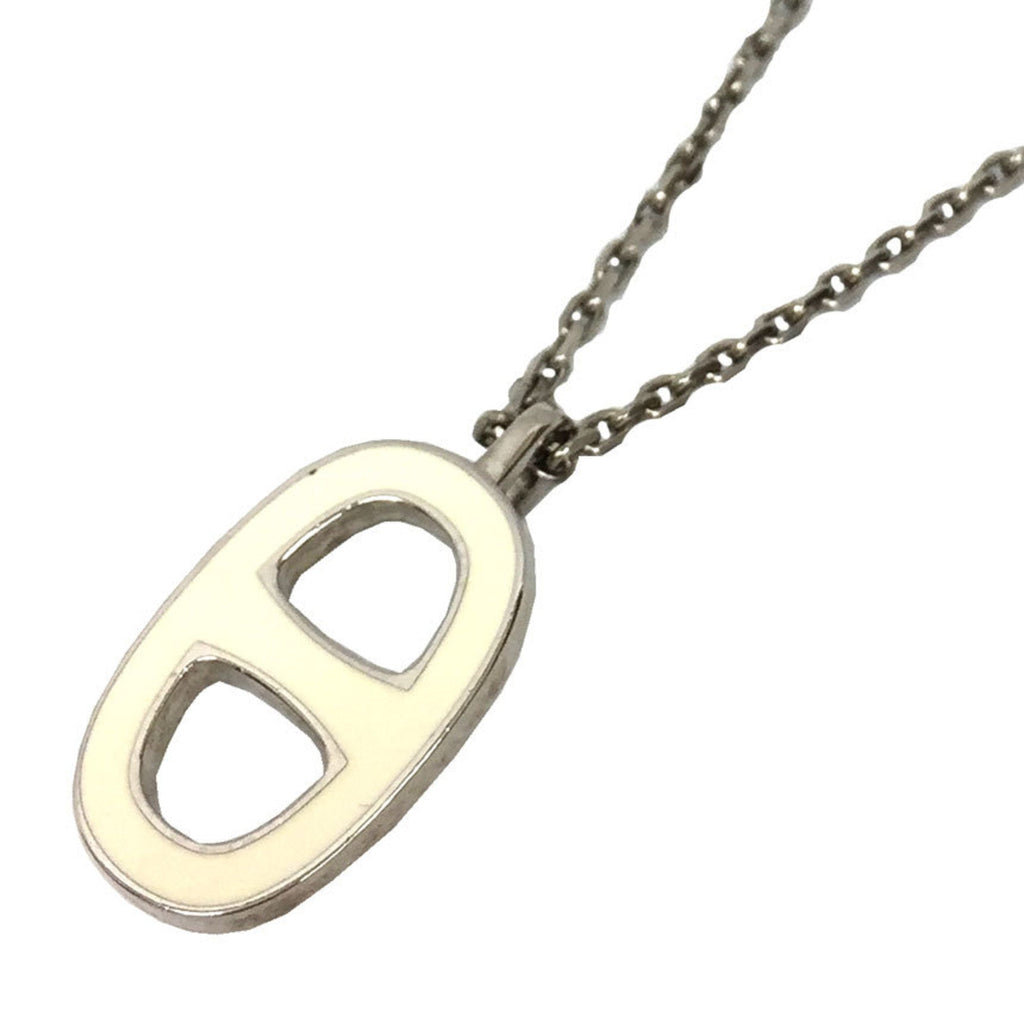 Iliad Chaine d'Ancre Pendant Necklace Brass Silver White