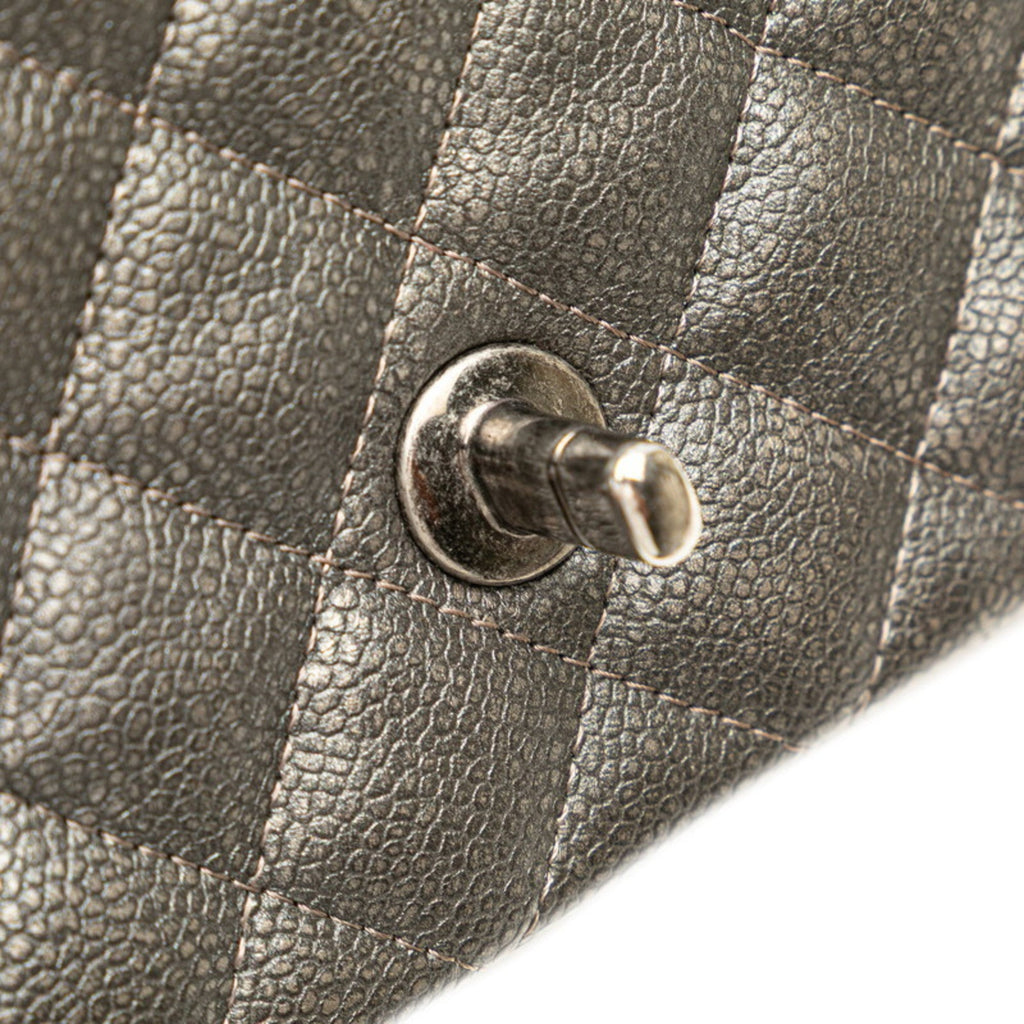 Classic Single Flap Bag Quilted Caviar Mini