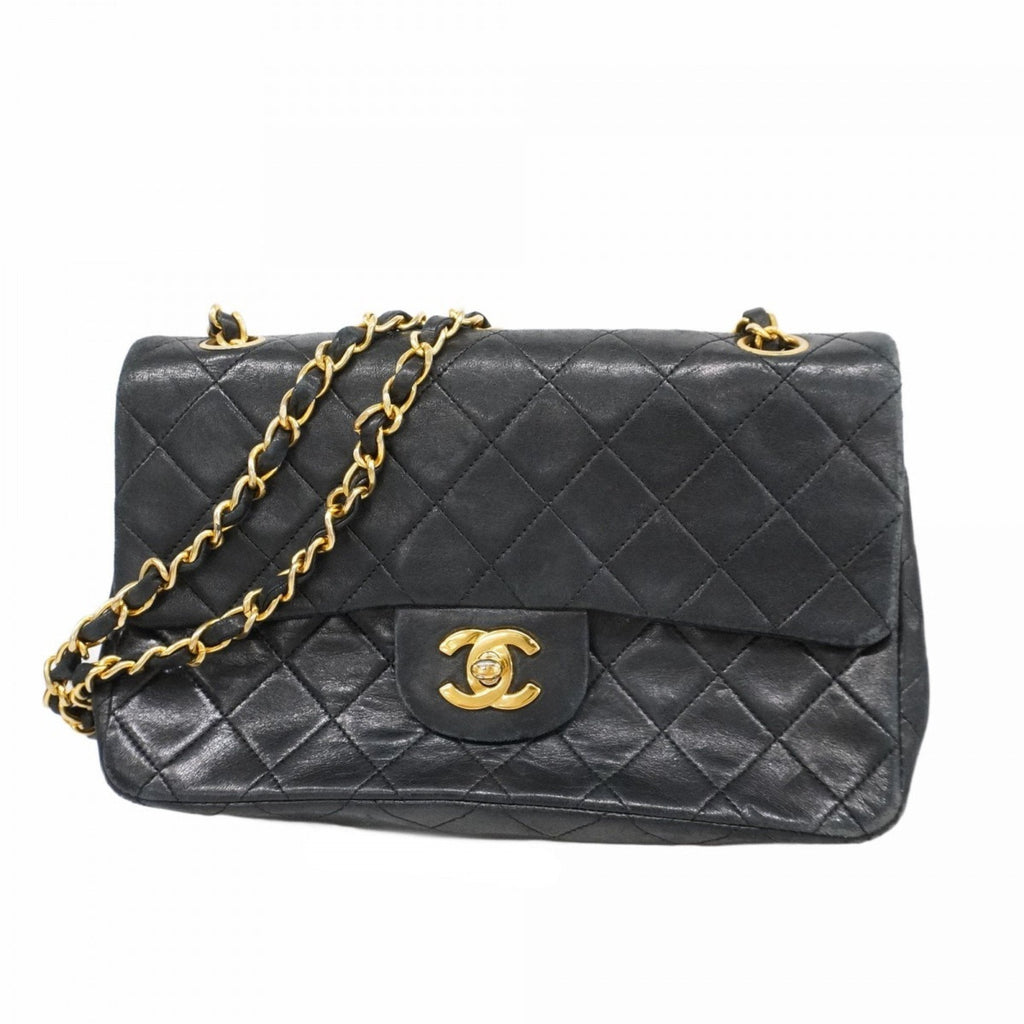 Vintage Classic Double Flap Bag Quilted Lambskin Small