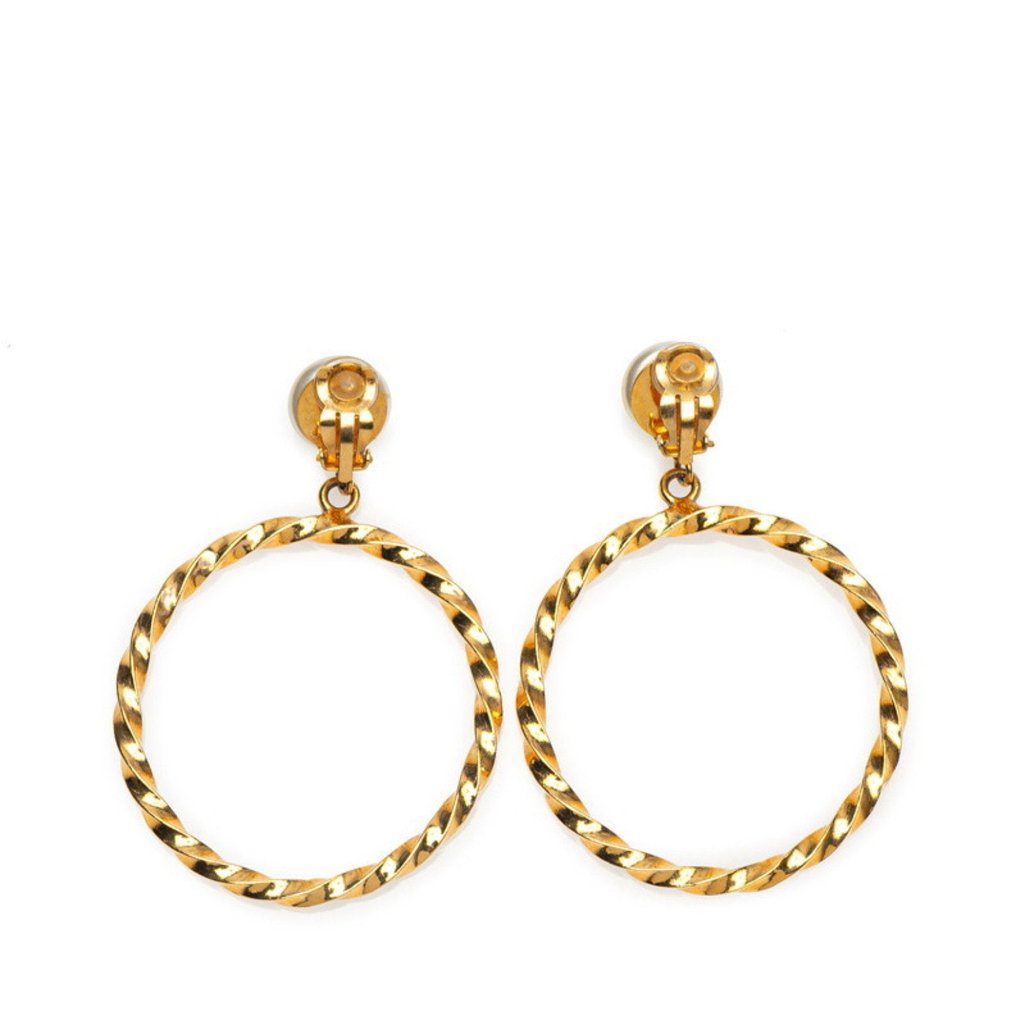 CC Logo Hoop Earrings Metal