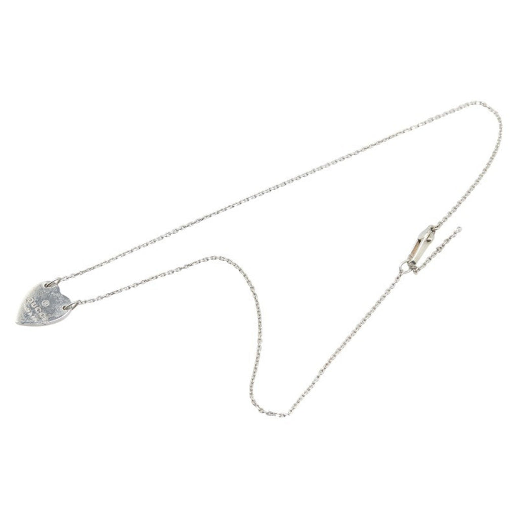 Heart Plate Pendant Necklace Sterling Silver