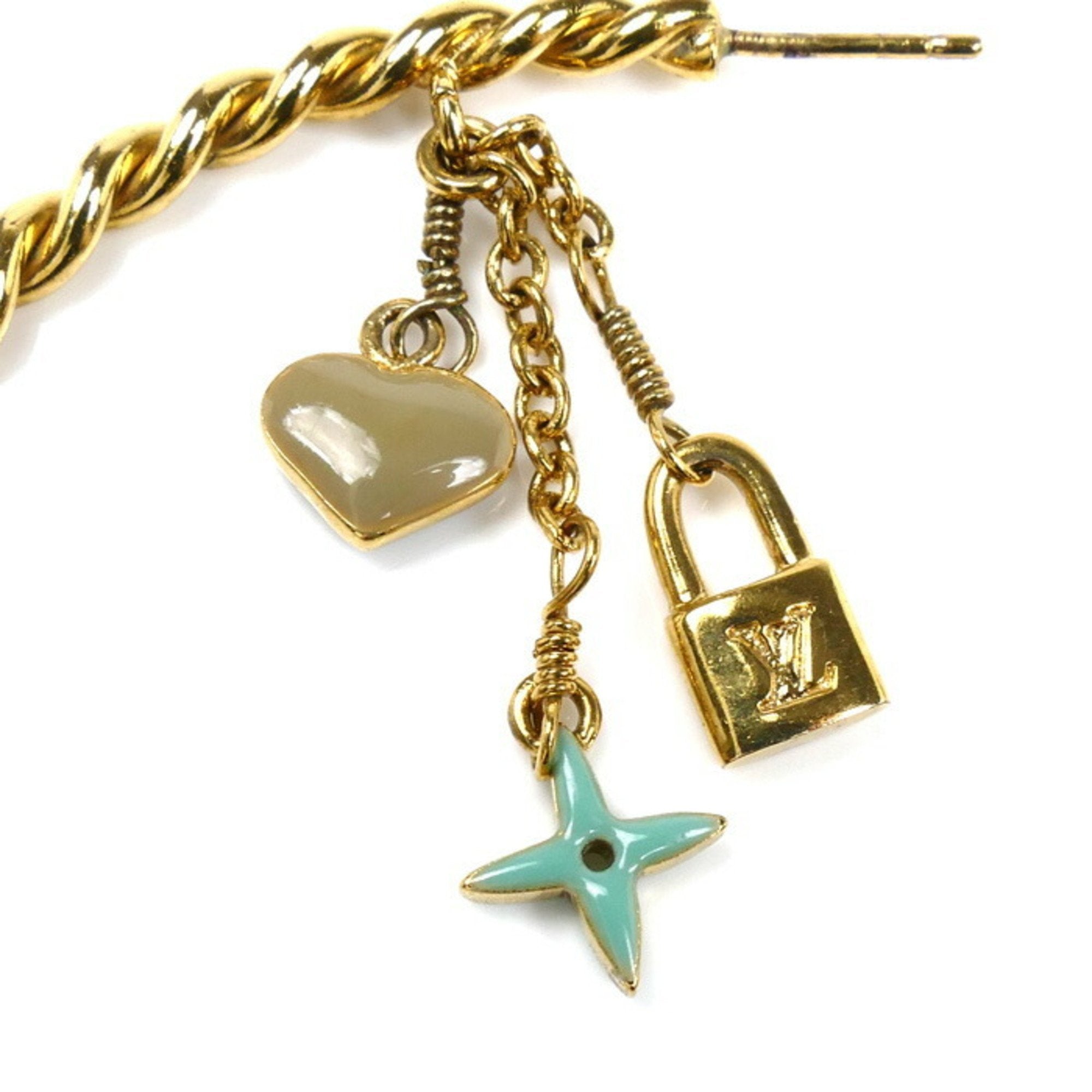 Earrings Gold-Tone Metal