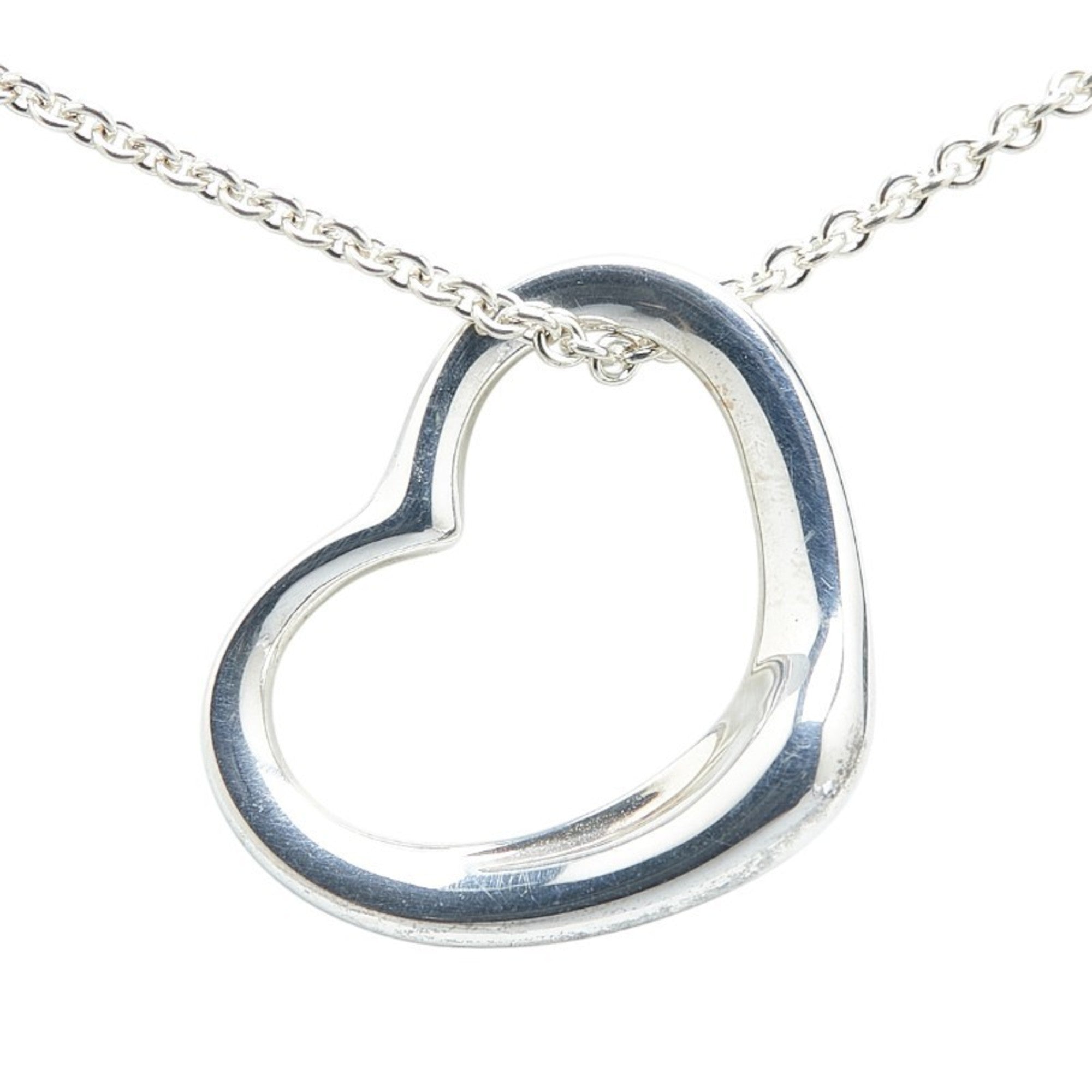 Heart Pendant Necklace Sterling Silver