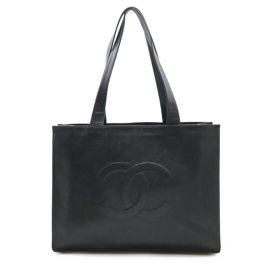 Vintage Timeless Shopping Tote Caviar
