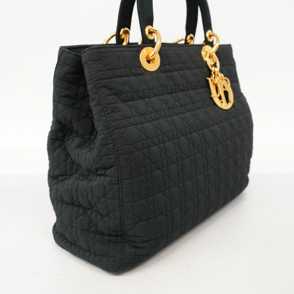 Vintage Lady Dior Bag Cannage Quilt Nylon Large