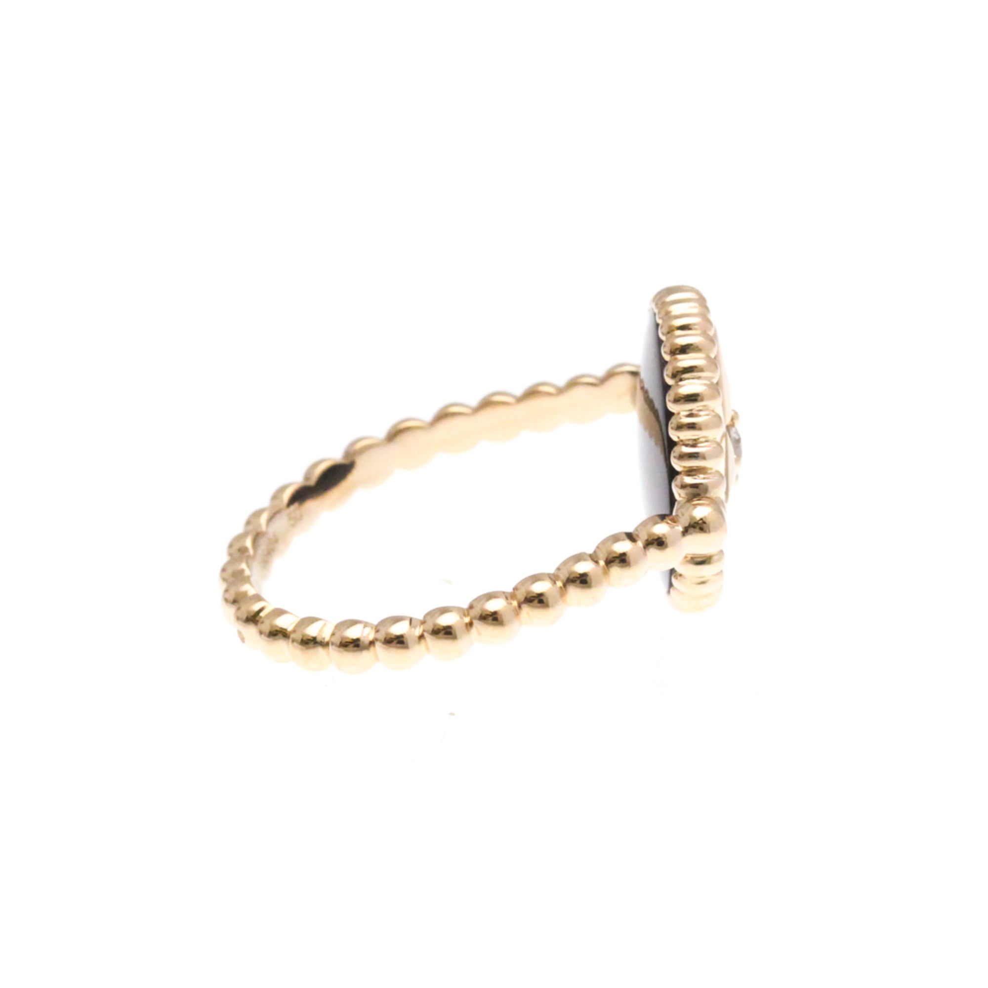Rose Des Vents Ring 18K Rose Gold with Onyx
