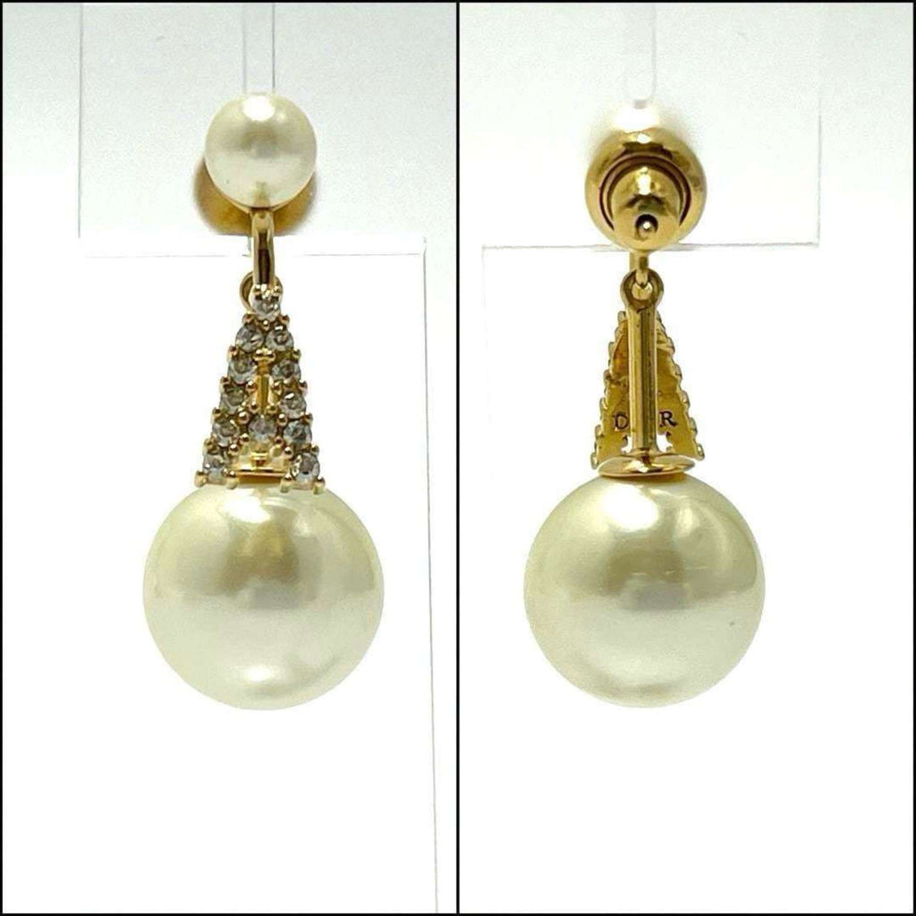 Ring Metal and Artificial Pearl and Rhinestone