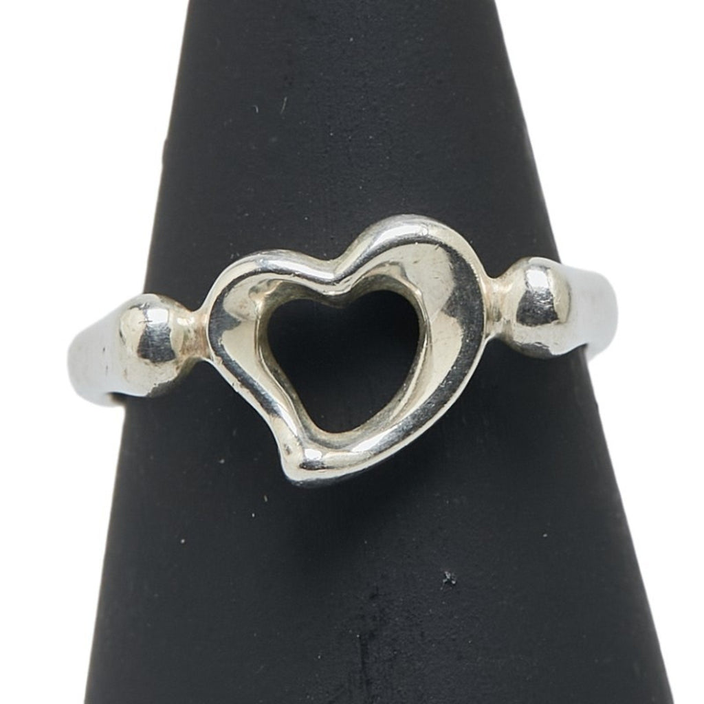 Open Heart Ring Sterling Silver 7.2mm