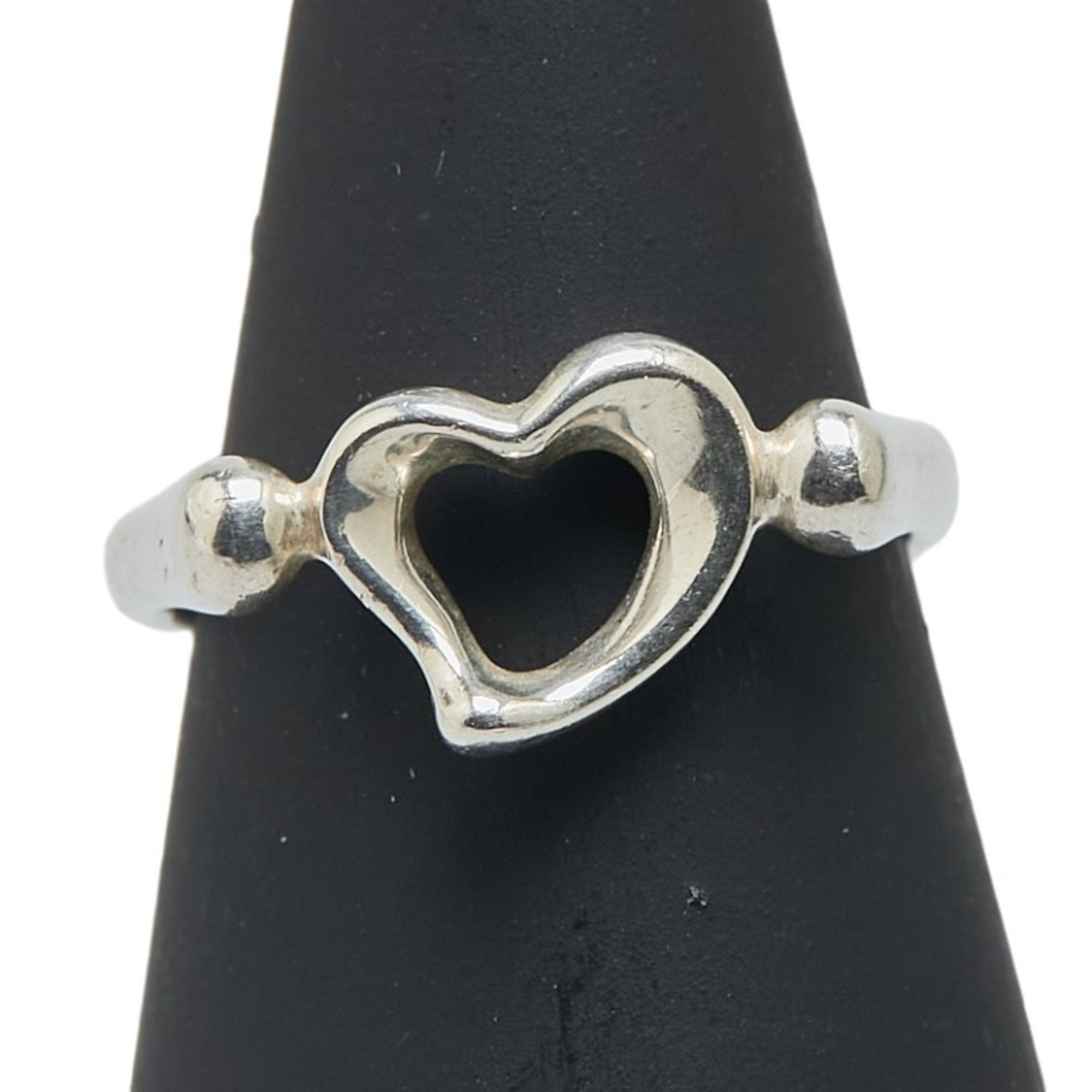Open Heart Ring Sterling Silver 7.2mm