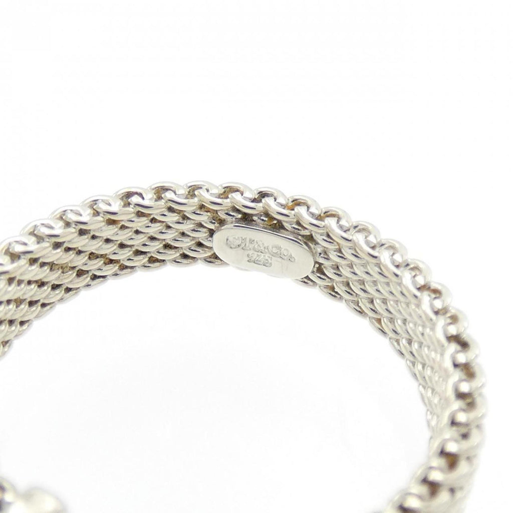 Band Ring Sterling Silver with Diamond