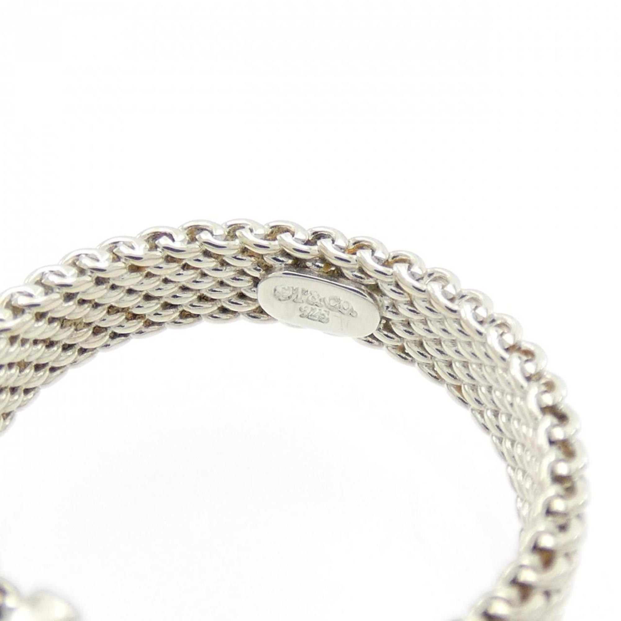 Band Ring Sterling Silver with Diamond