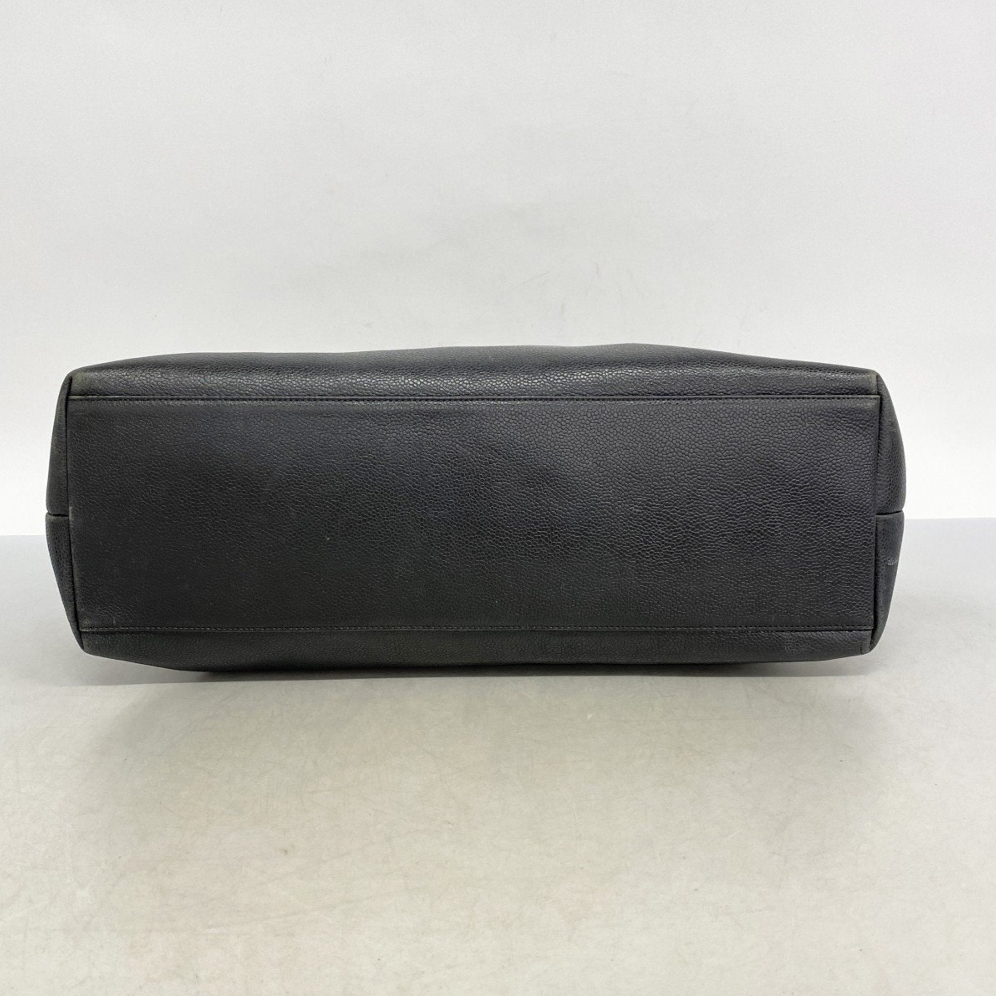 Vintage Timeless Zip Tote Caviar Large