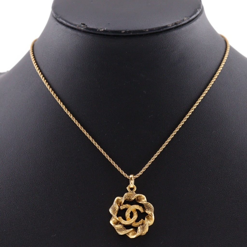 CC Logo Pendant Necklace Metal