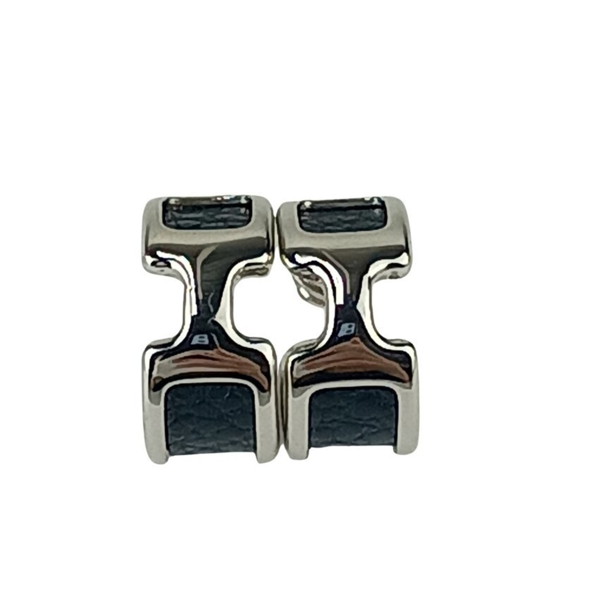Earrings Leather and Metal