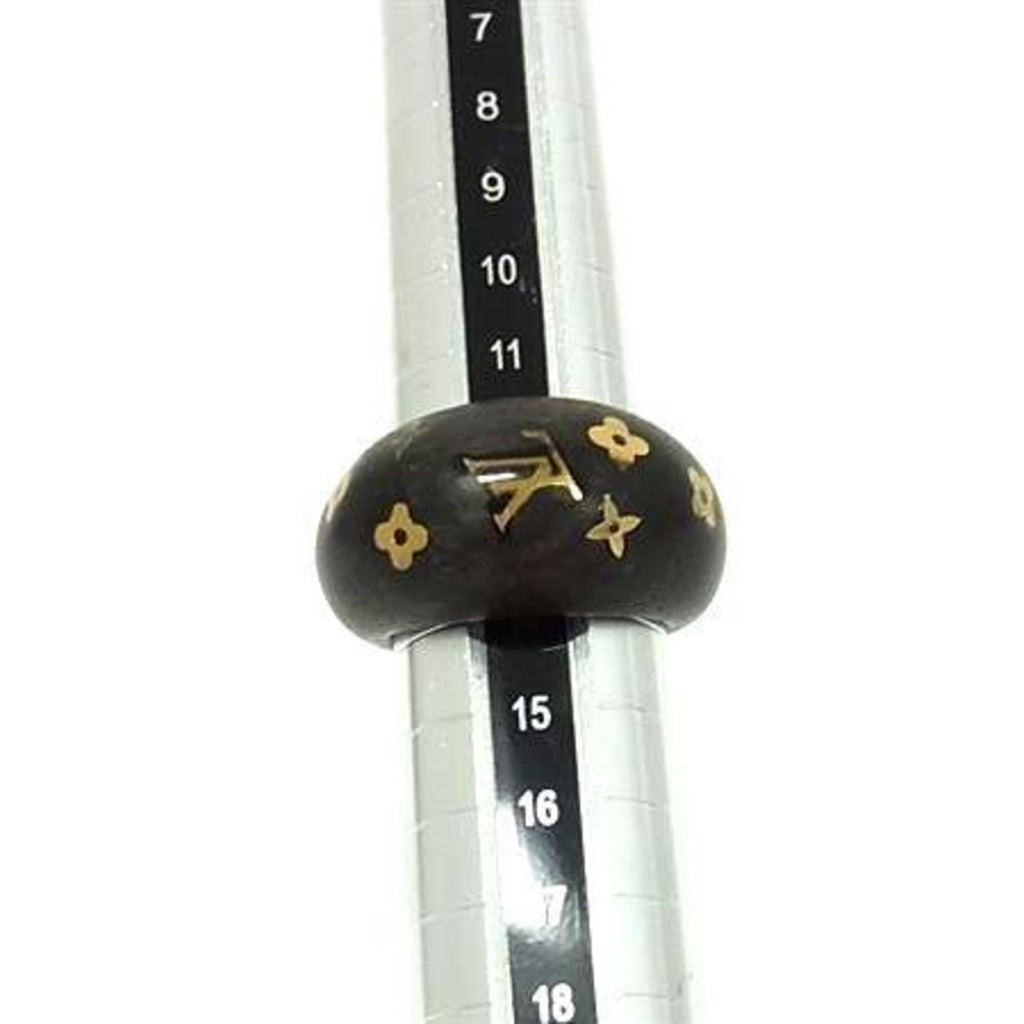Berg Sylvania Ring Wood Brown and Gold