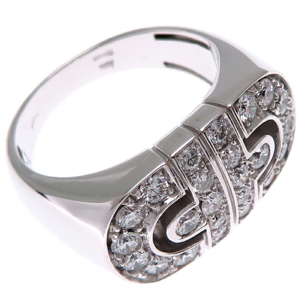 Parentesi Ring 18K White Gold with Diamond