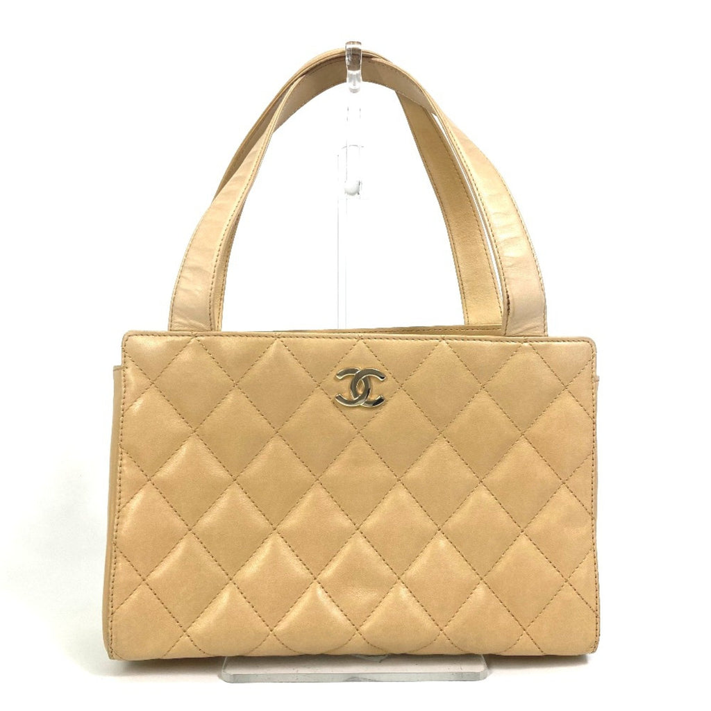 Vintage CC Zip Around Shoulder Bag Quilted Lambskin Small