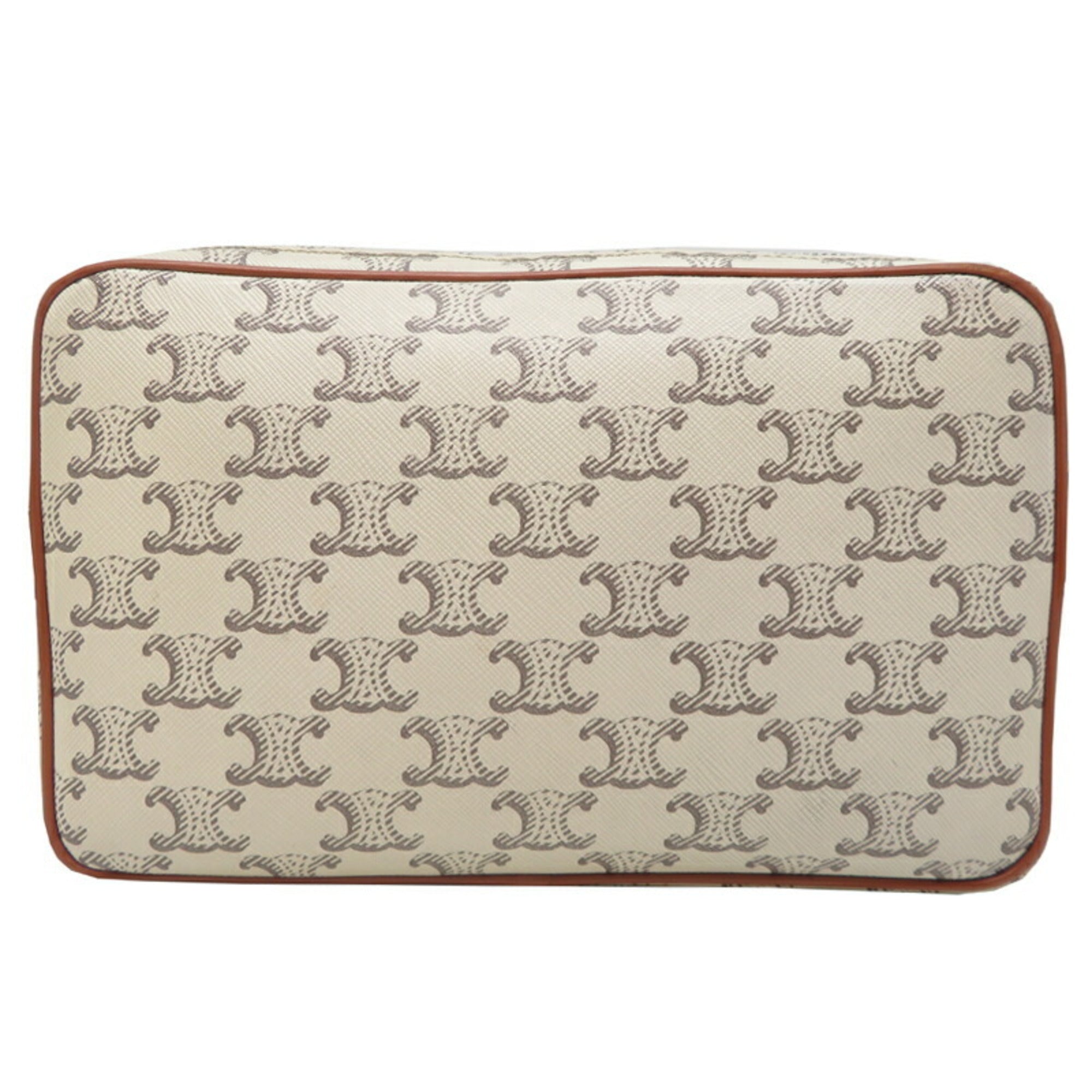 Triomphe East-West Shoulder Bag Triomphe Coated Canvas