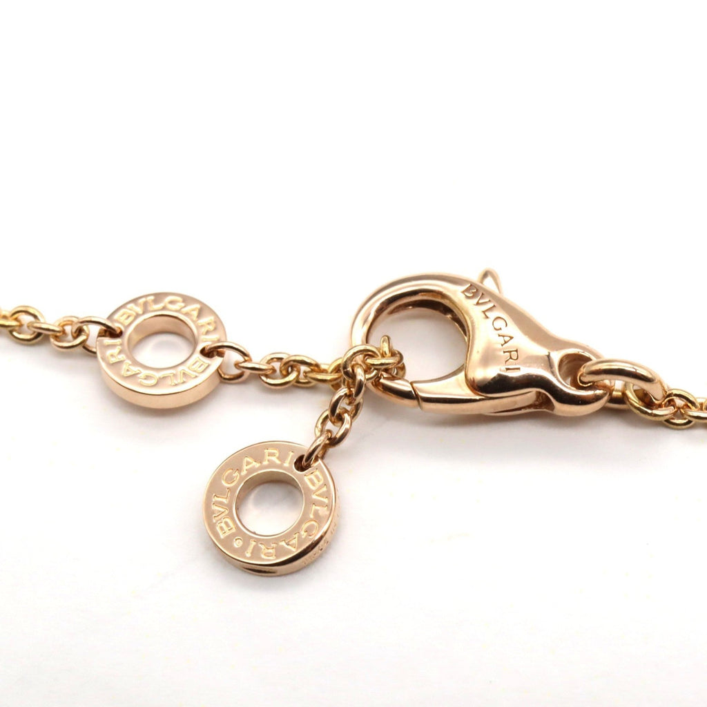 Pendant Necklace 18K Rose Gold with Sapphire and Tsavorite