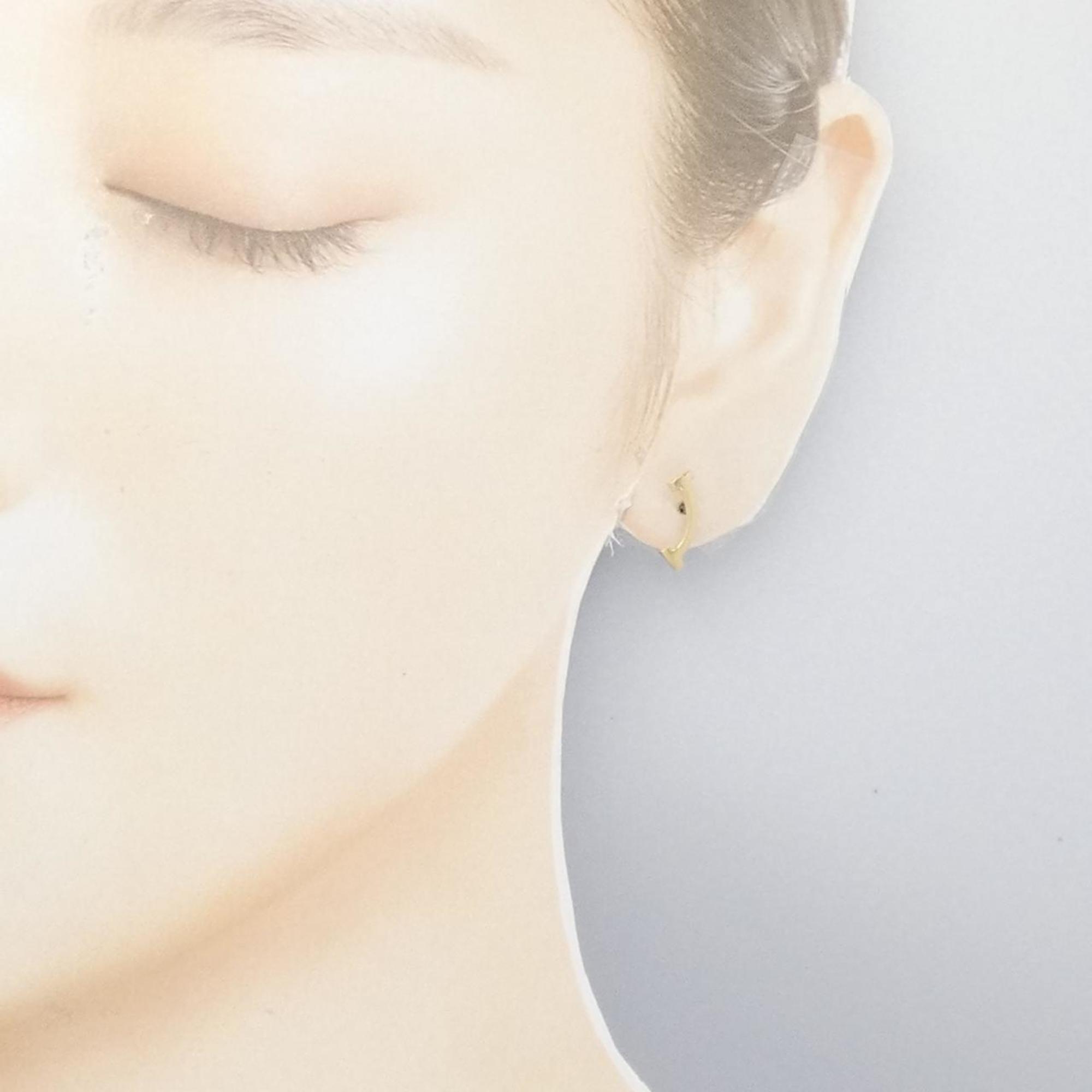 T Smile Pendant Necklace 18K Yellow Gold Earrings 18K Yellow Gold